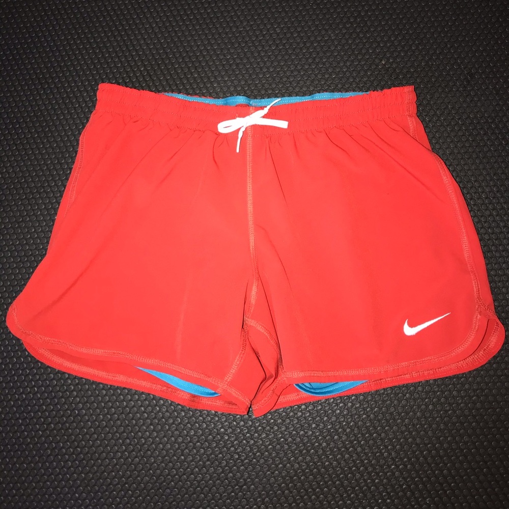 Bright Red Nike Running Shorts